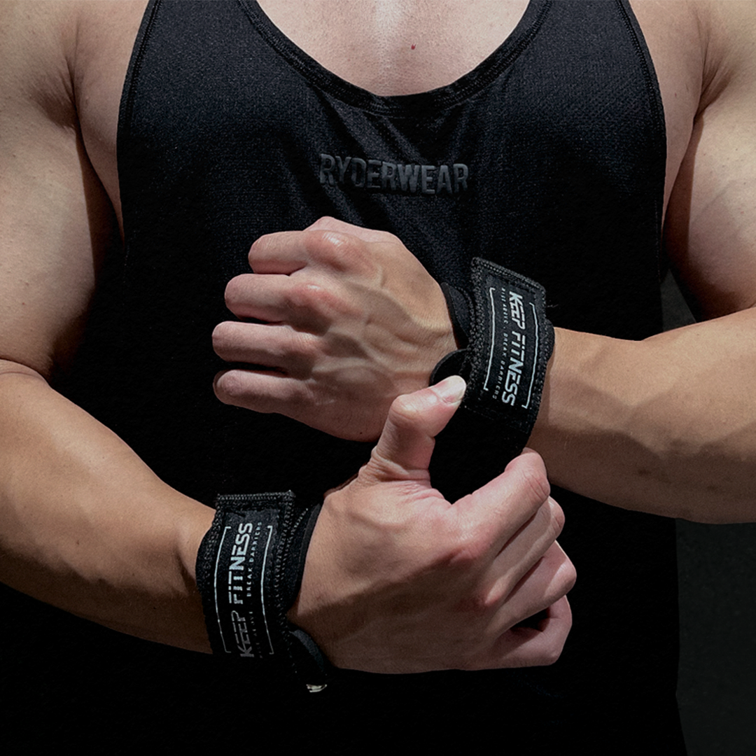 KF Lifting Straps - Black Hook Grip 15cm-19cm